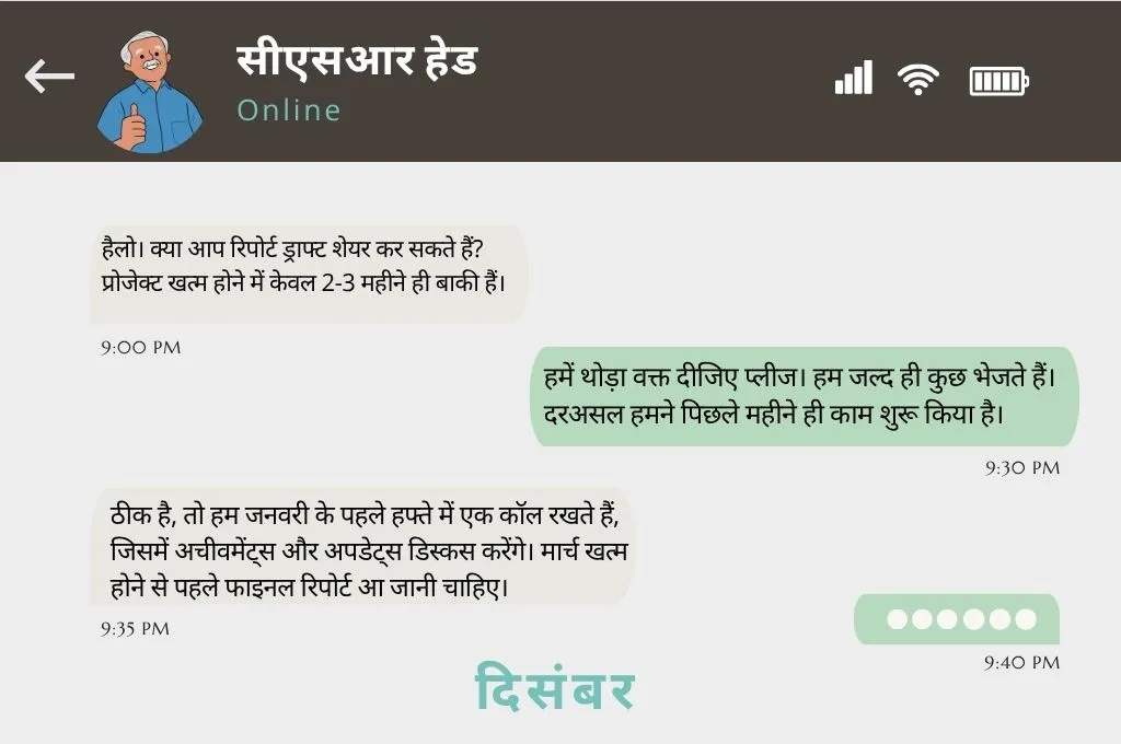 सीएसआर हेड के साथ दिसम्बर की चैट _सीएसआर फंडिंग