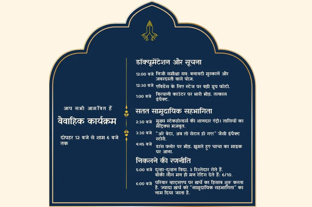 शादी के कार्ड में एनजीओ का कार्यक्रम_शादी