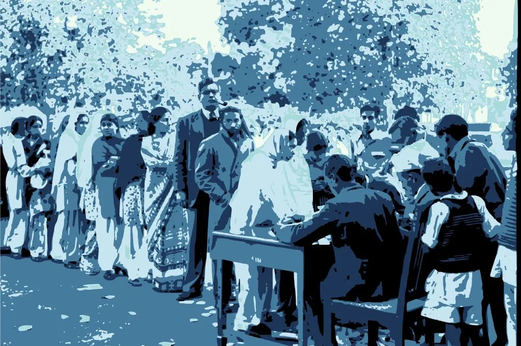 वोट देते लोग_लोकतंत्र